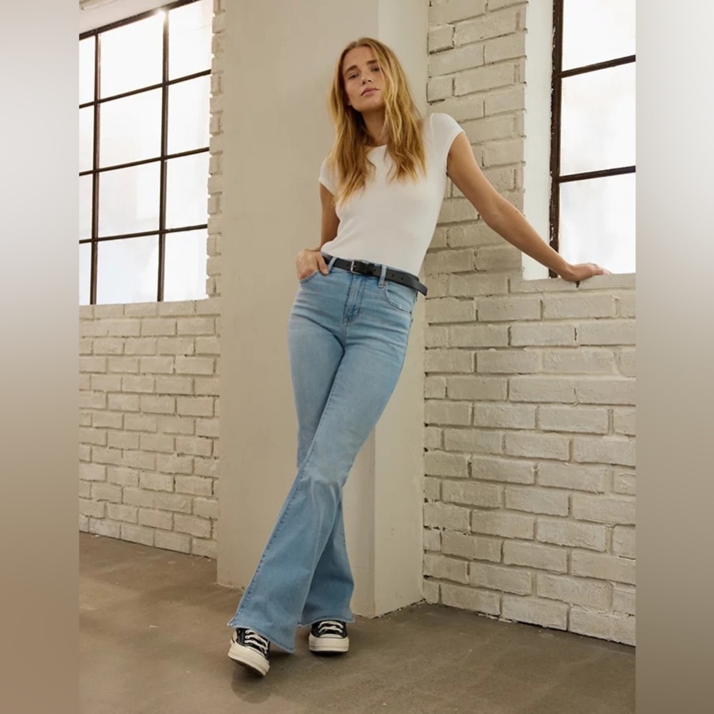 American Eagle Outfitters Light Blue Flare Jeans